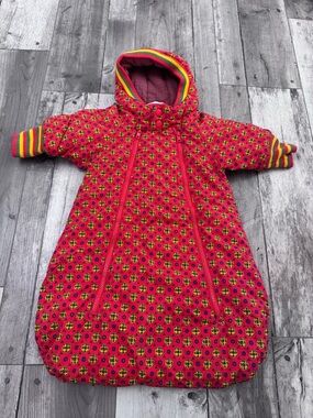 Hanna Andersson Vintage Snowsuit Baby Month Bunting Convertible Small